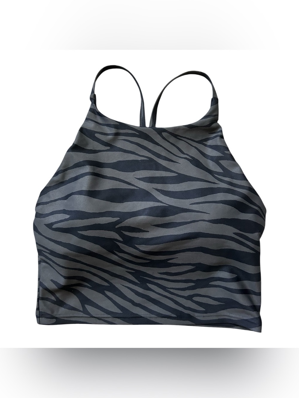 Old Navy Gray and Black Zebra Print Gym Set both size Medium - Picture 2 of 7